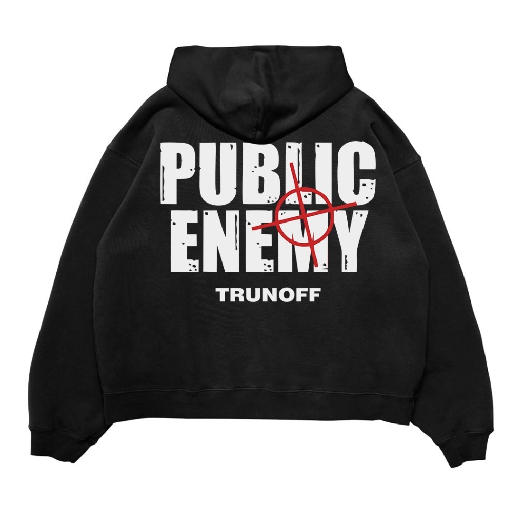 [COD] HZDZ Original Sweater Hoodie Reflektif Boxy Basic Public Enemy Moto style 280gsm Hoodie
