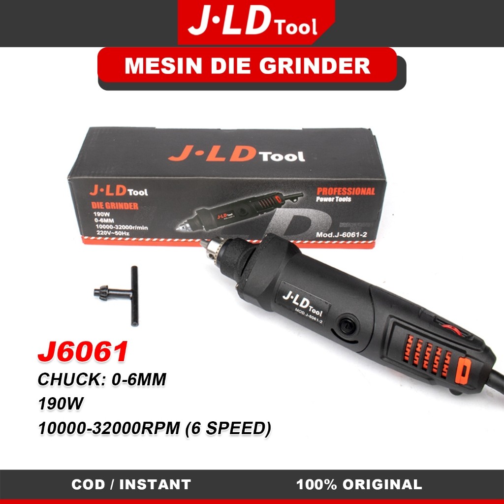 Mini Grinder Mesin Bor Tuner Set Mini Bor Ukir Grafir 190W 6mm JLD Engraver Ukiran Batu Ukiran Kayu 