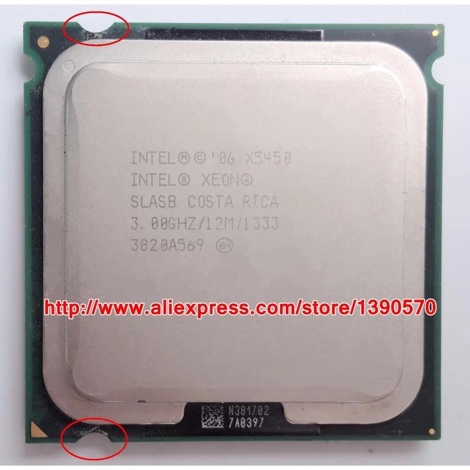Origina Intel Xeon X5450 3.0GHz/12M/1333Mhz/CPU equal to LGA775 Core 2 Quad Q9650 CPU,works on LGA77