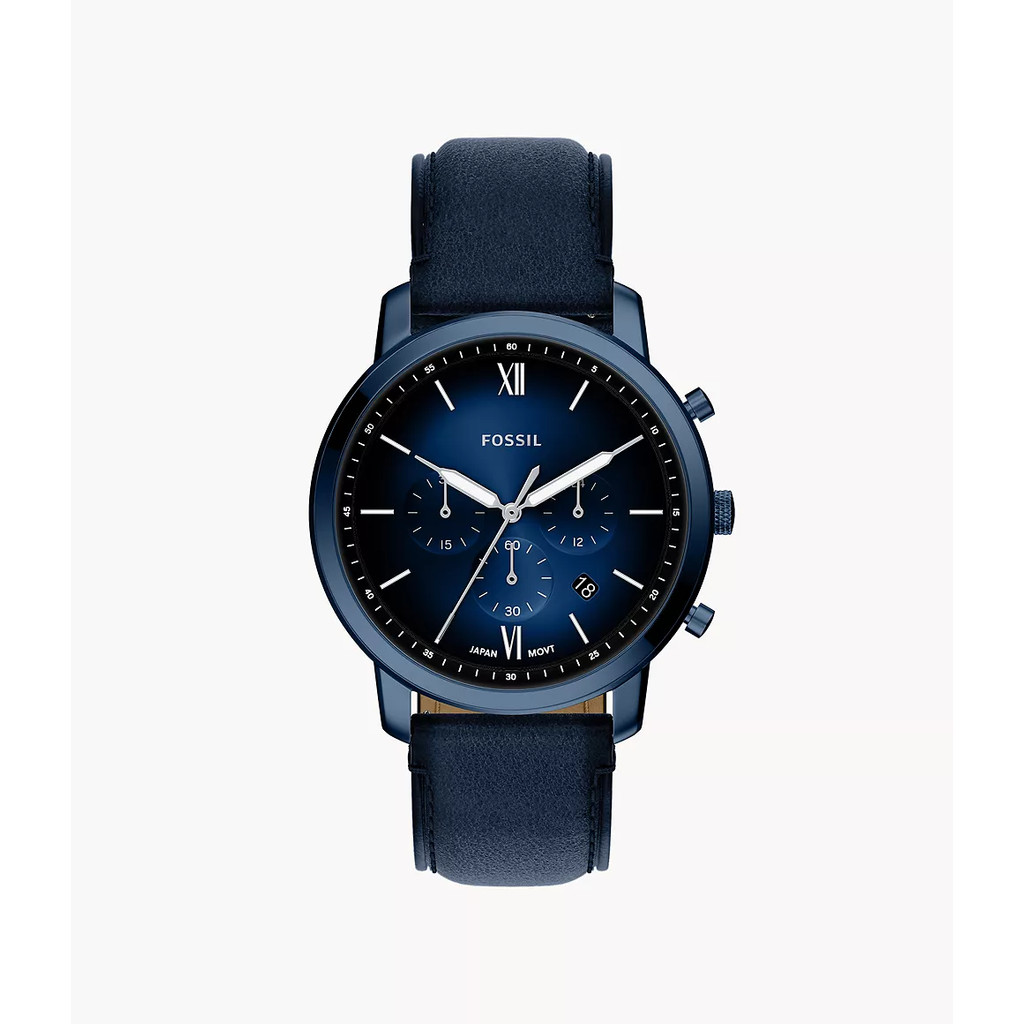Fossil Neutra Chronograph Navy Leather Jam Tangan Pria FS6168
