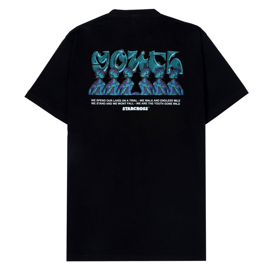 STARCROSS Kaos Pria - ROBOCHROME - Black Original 100% Katun