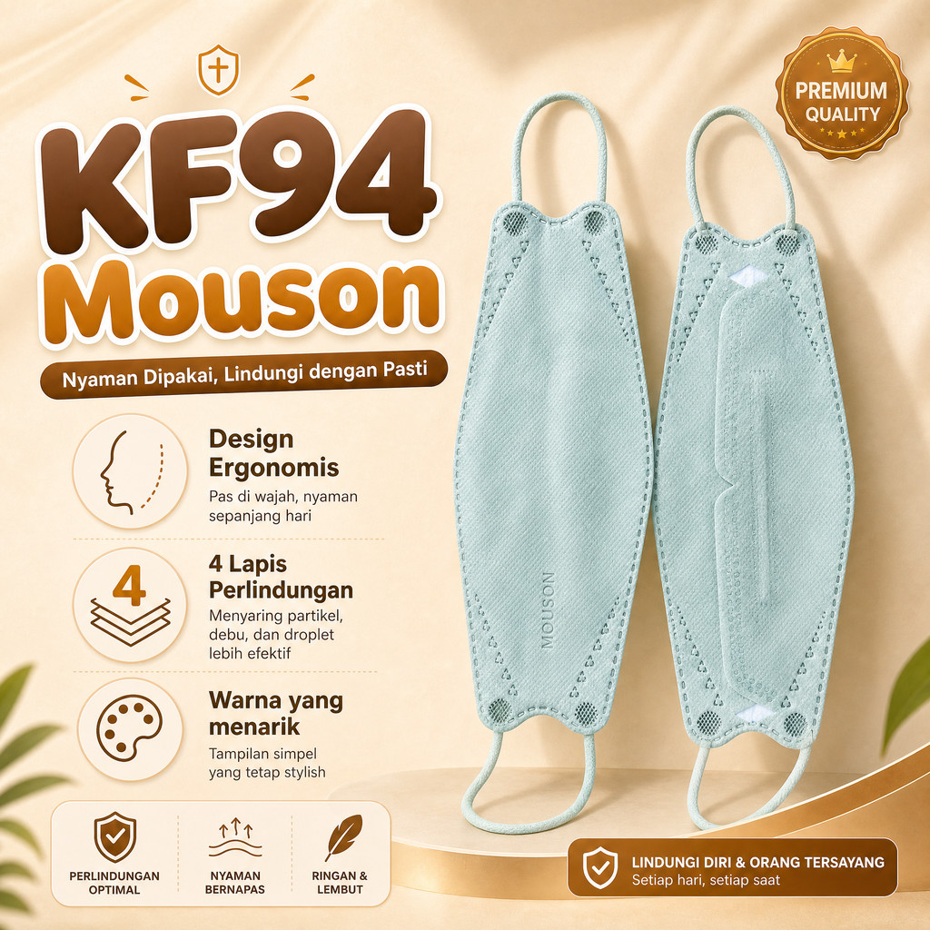 Masker Mouson KF94 | KF94 Mouson | Masker KF94 | Masker Mouson