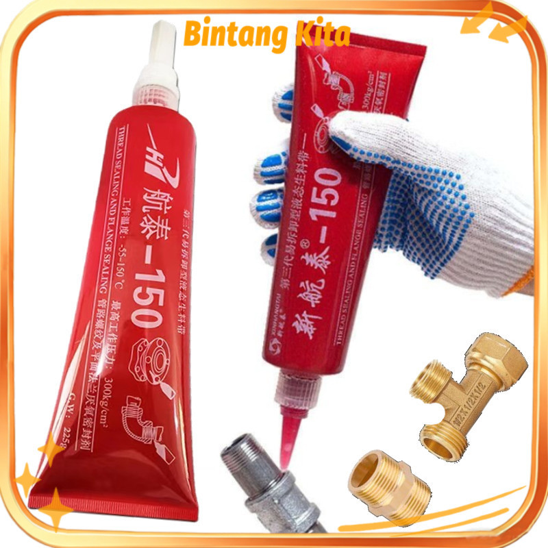150g Thread Sealant Anaerobik Cairan Sealant Pipa Anti Bocor Cairan Sealant Anaerobik Penyegel Ulir 