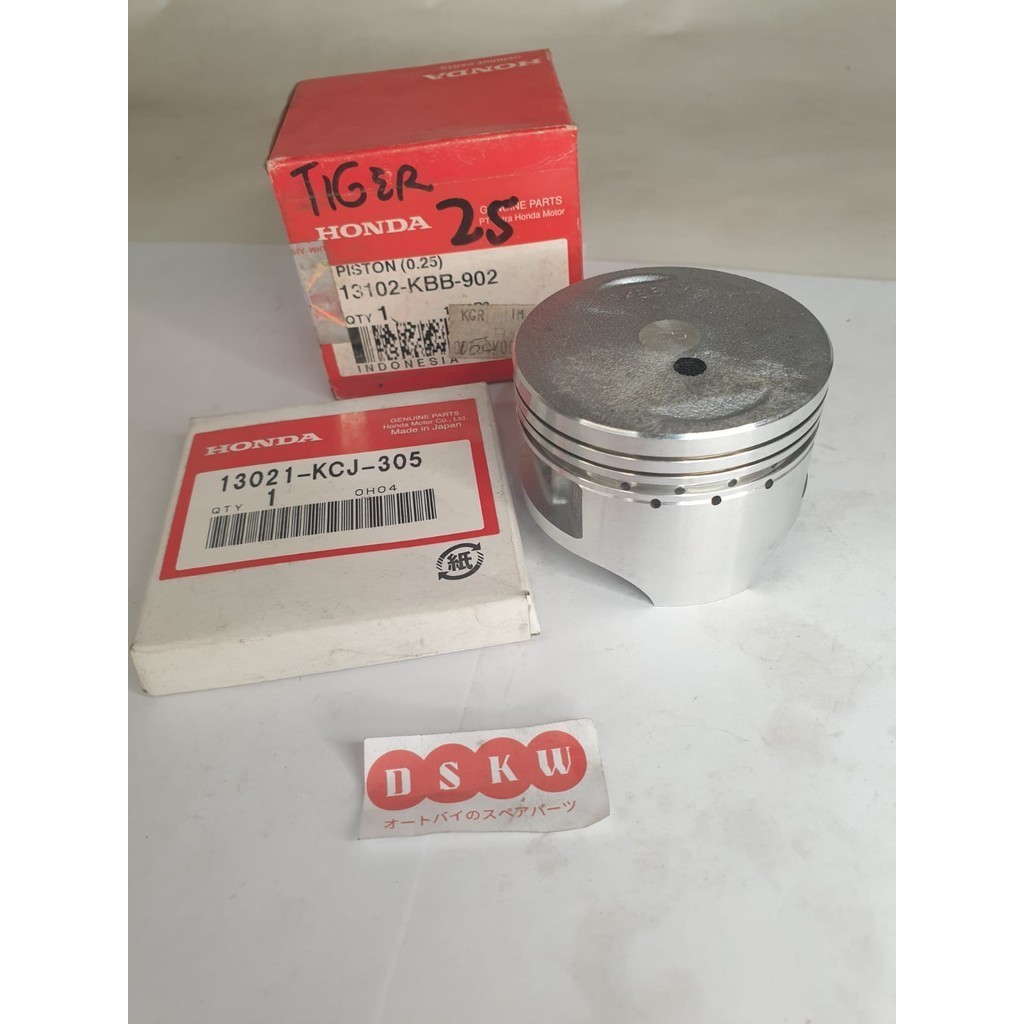 Piston & Ring Oversize 25 TIGER AHM 13102-KBB-902 | 13021-KCJ-305