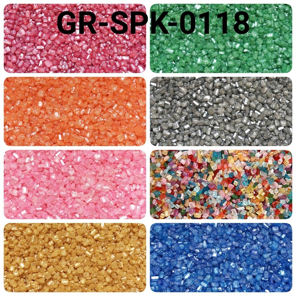 40 SPK118 - (40gram botol) Sprinkles sprinkle sprinkel edible bisa dimakan batu permata rock sugar k