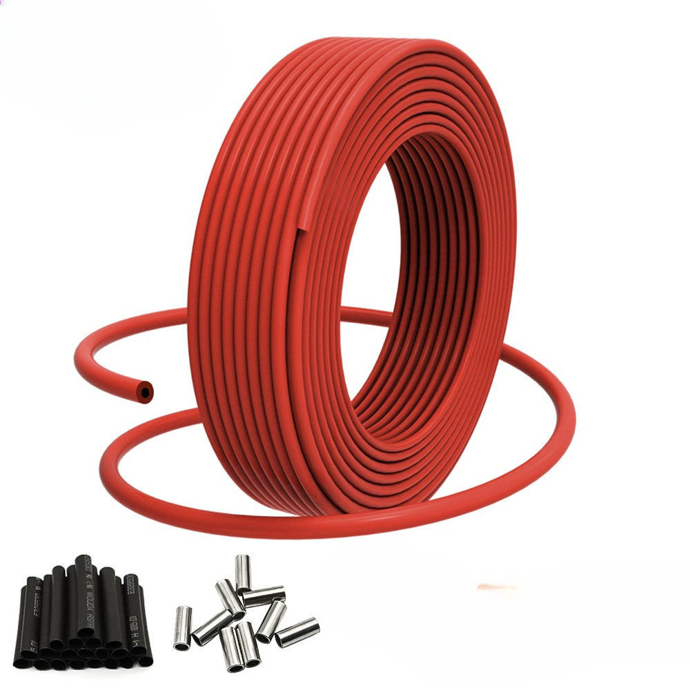 50M 100M 200M Infrared m Floor Cable 12K 33ohm/m Electric Carbon Heating Wire Coil 2.0mm Fiber Wire 