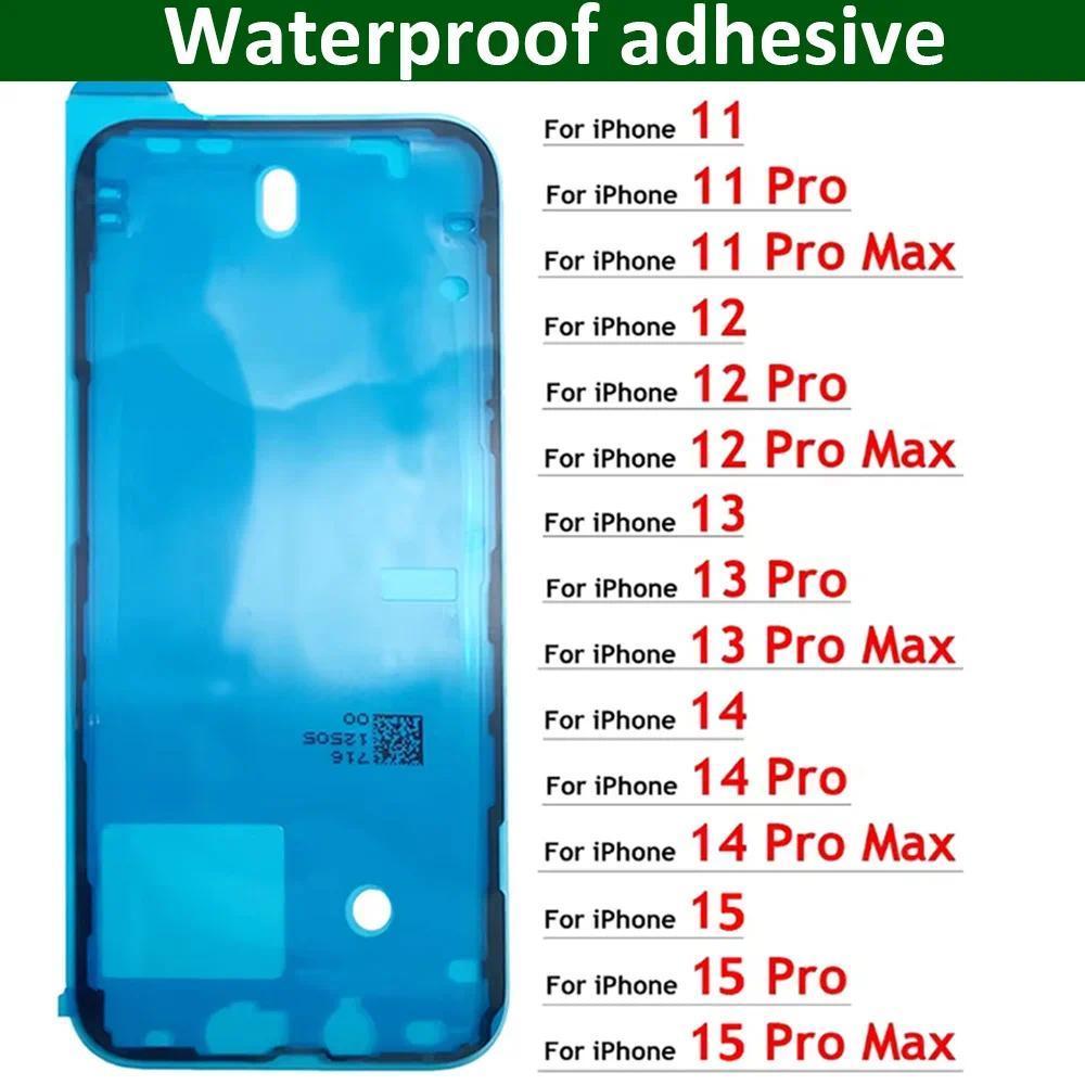 OEM Untuk iPhone 11 12 13 14 15 Pro Max Plus Layar LCD Perekat Stiker Tahan Air Pita Segel Bingkai