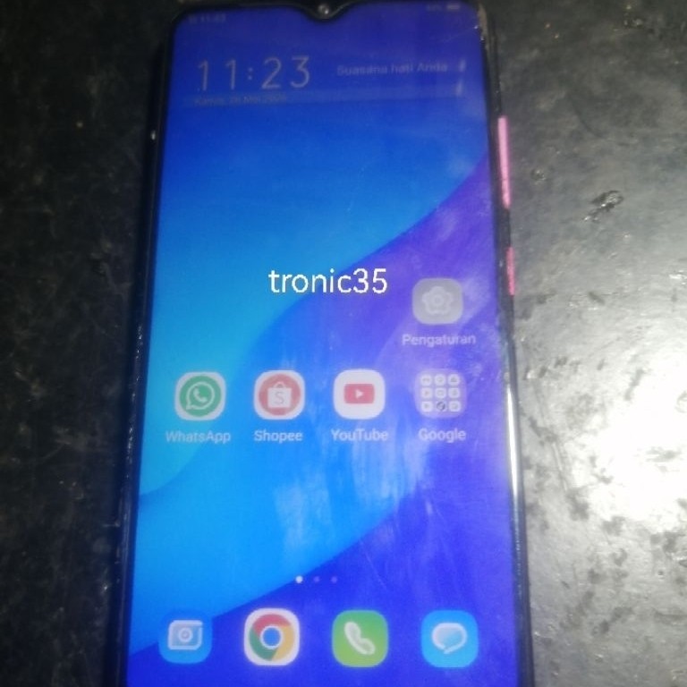 vivo v11 pro 6/64 bekas original ada minus