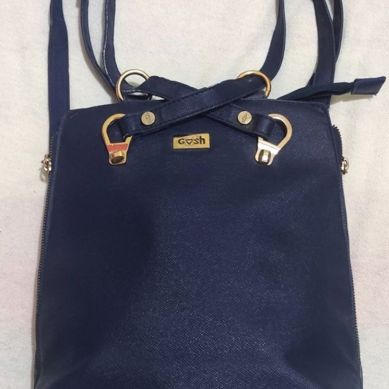 Tas Ransel Gosh Navy Shoulderbag Backpack Preloved