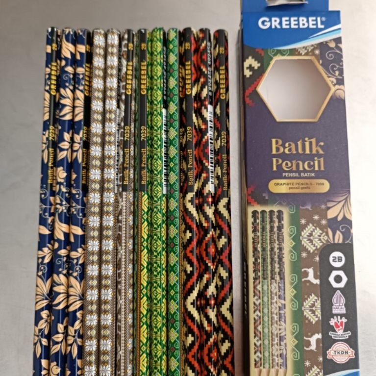 Pensil Greebel 2B Karakter 12 Pcs