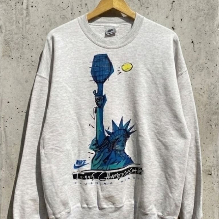 Rare Nike Vintage 90s Tennis Championships Flushing Meadow Just Do It Liberty Logo