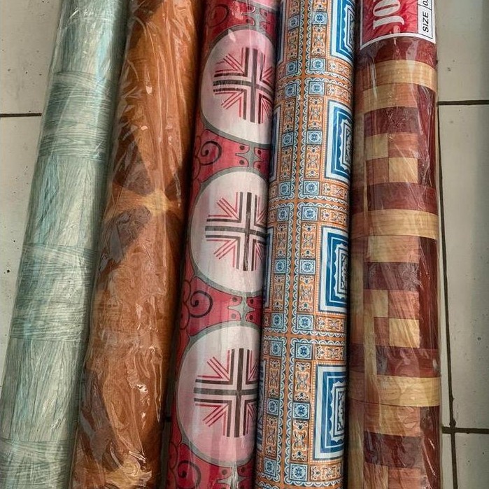 karpet lantai PVC ROLL karpet plastik karpet rollan karpet meteran taplak meja(1 ROLL)