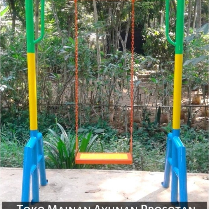 Ayunan Rantai Besi - Ayunan Taman - Ayunan Teras - Ayunan Outdoor Anak Tk Paud - Mainan Ayunan - Pla