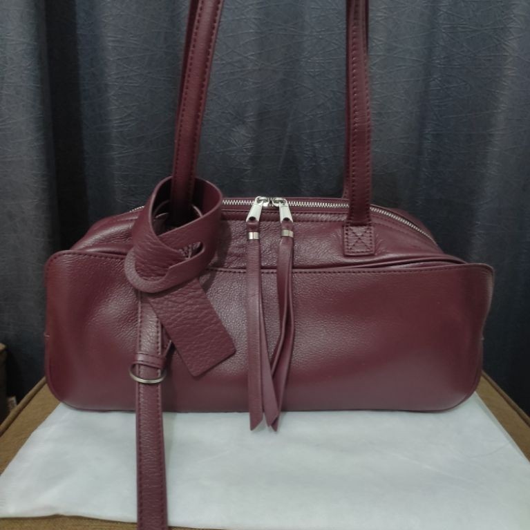Tas Fashion Wanita Bal** Bowling Kulas M Burgundy