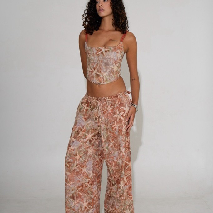 Starfish Corset Top - Atasan Korset Motif Bintang Laut Aesthetic