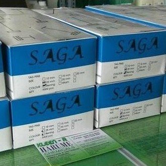 Herz- Tag Pin Bening 25Mm Saga 5.000 Pcs Per Box, Bahan Pp