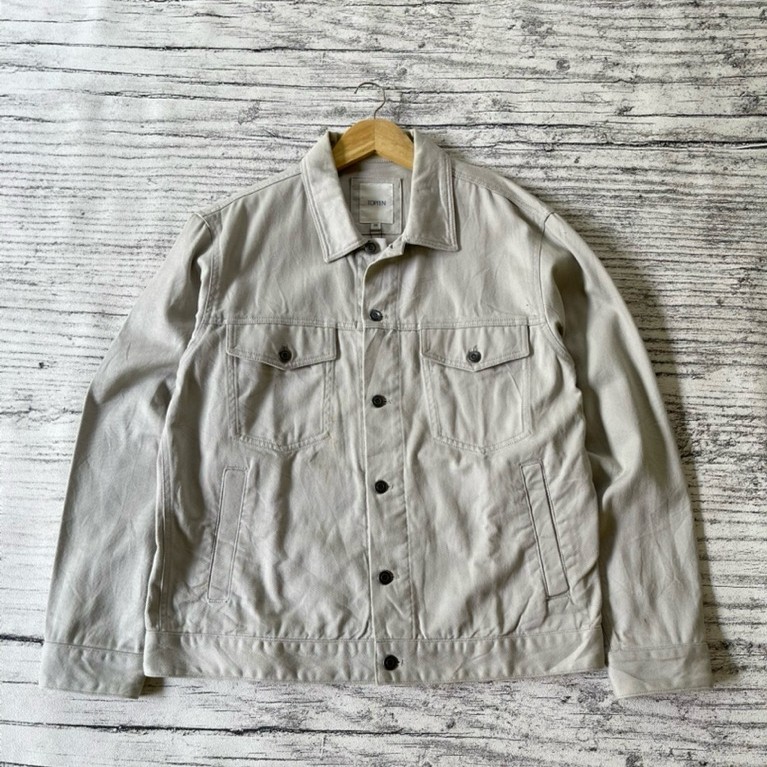 trucker denim polham b white
