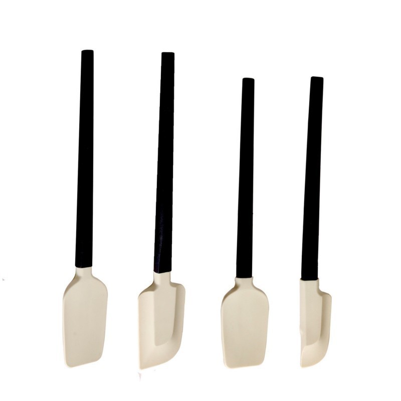 Calista - 4pcs Set Silicone Spatula Heat Resistant Cream Scraper Spatula Kue Gagang Panjang