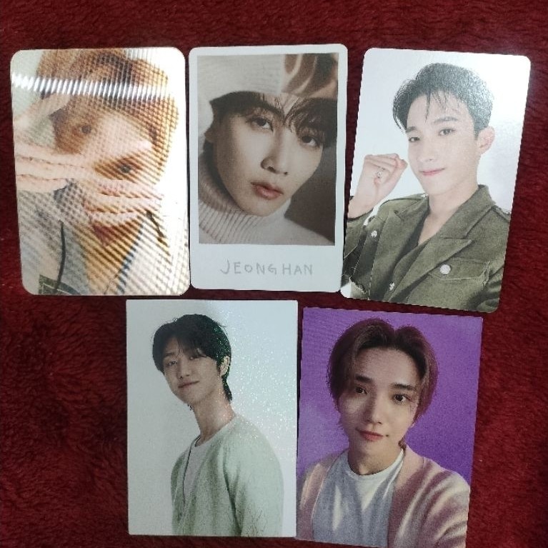 JUAL MURAH PC OFFICIAL SEVENTEEN JEONGHAN JUN JOSHUA THE8 DK INCOMPLETE HANABI