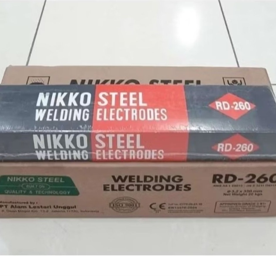 Kawat Las Nikko Steel RD260 2.6 mm / Welding Electrodes RD 260 (5kg)