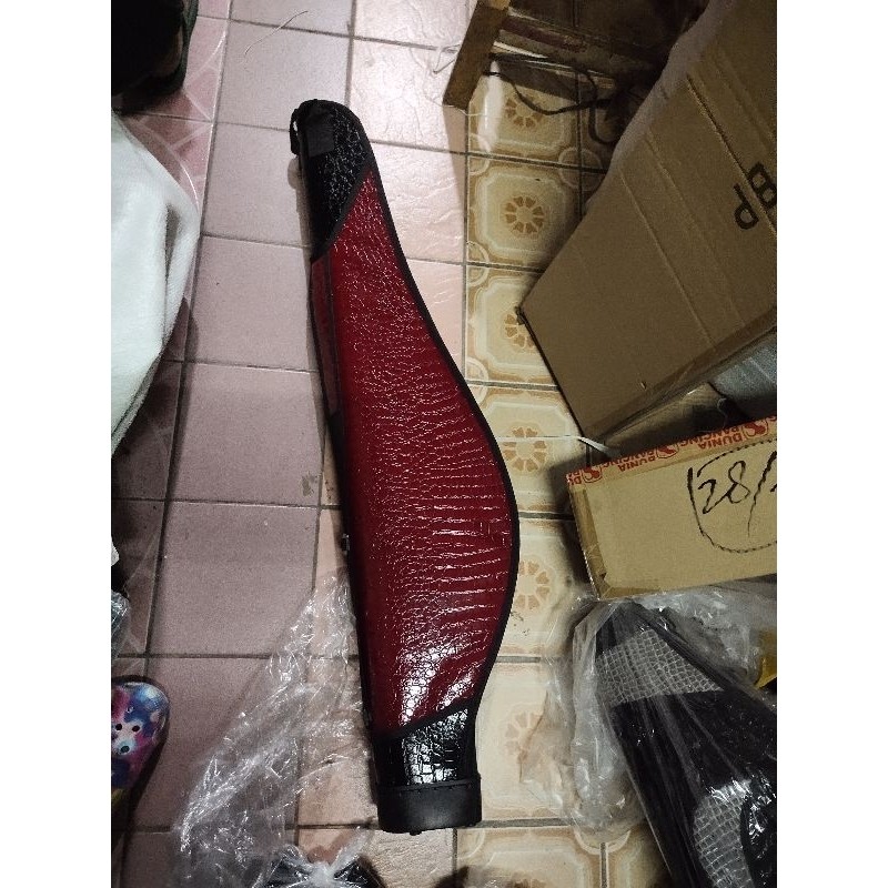 tas pancing mangkok model sisik kulit shimano lebar DB 100 120 cm tebal kaku