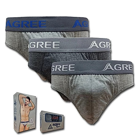[ 3 PCS ] CD Agree Sport 2330 Pria Dewasa Anti Bacterial Cotton | Celana Dalam Pria Agree Karet Boxe
