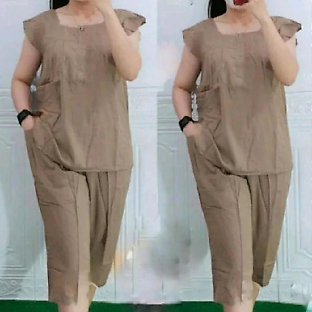 Terlaris Setelan Bangkok Wanita Jumbo7/8//Onset Baju Bangkok Wanita Kekinian Korean Stylee