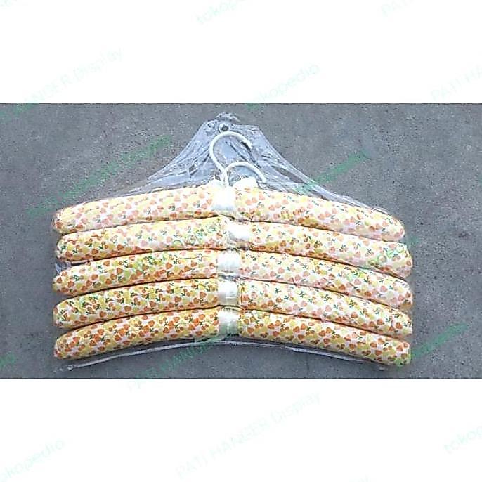 TERLARIS 5PCS HANGER GANTUNGAN BAJU BUSA SATIN DISPLAY PAKAIAN