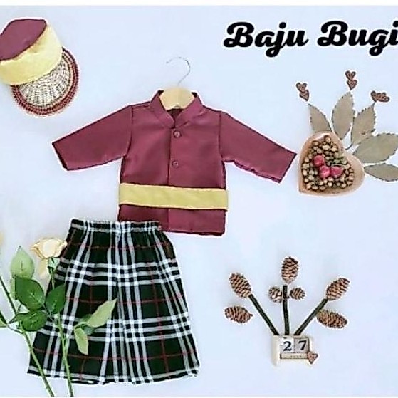 ORIGINAL Baju Bugis Kostum Karnaval ATradisional Sulawesi Anak dan Bayi READY STOCK
