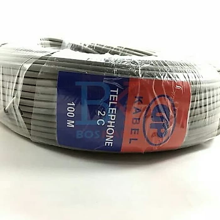 Kabel telepon GP isi 2 kabel 100meter/roll