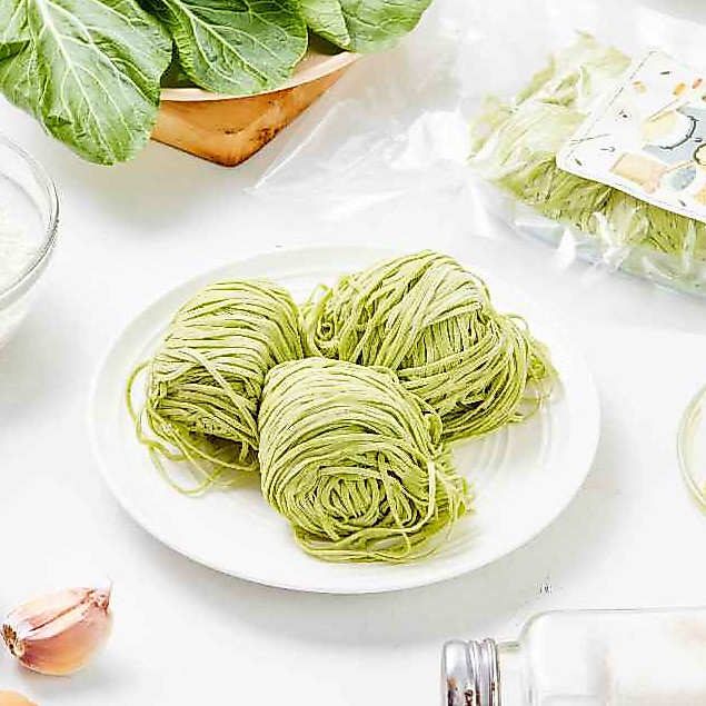 PREORDER YEN Mie BAsah Hijau Caisim Kiloan - Mie Telur Asli