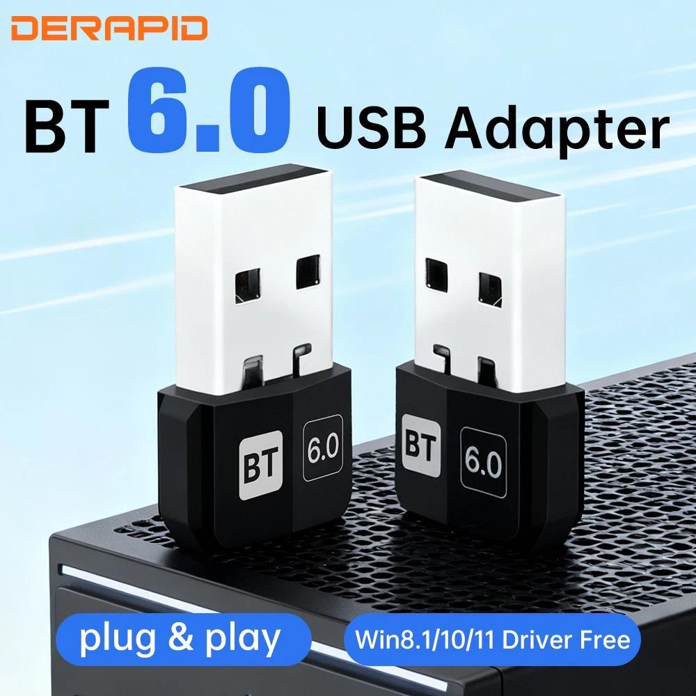 Bluetooth 5.4/6.0 USB Adapter Wireless Auo Transmitter Receiver Mini Dongle For PC Laptop Mini Drive