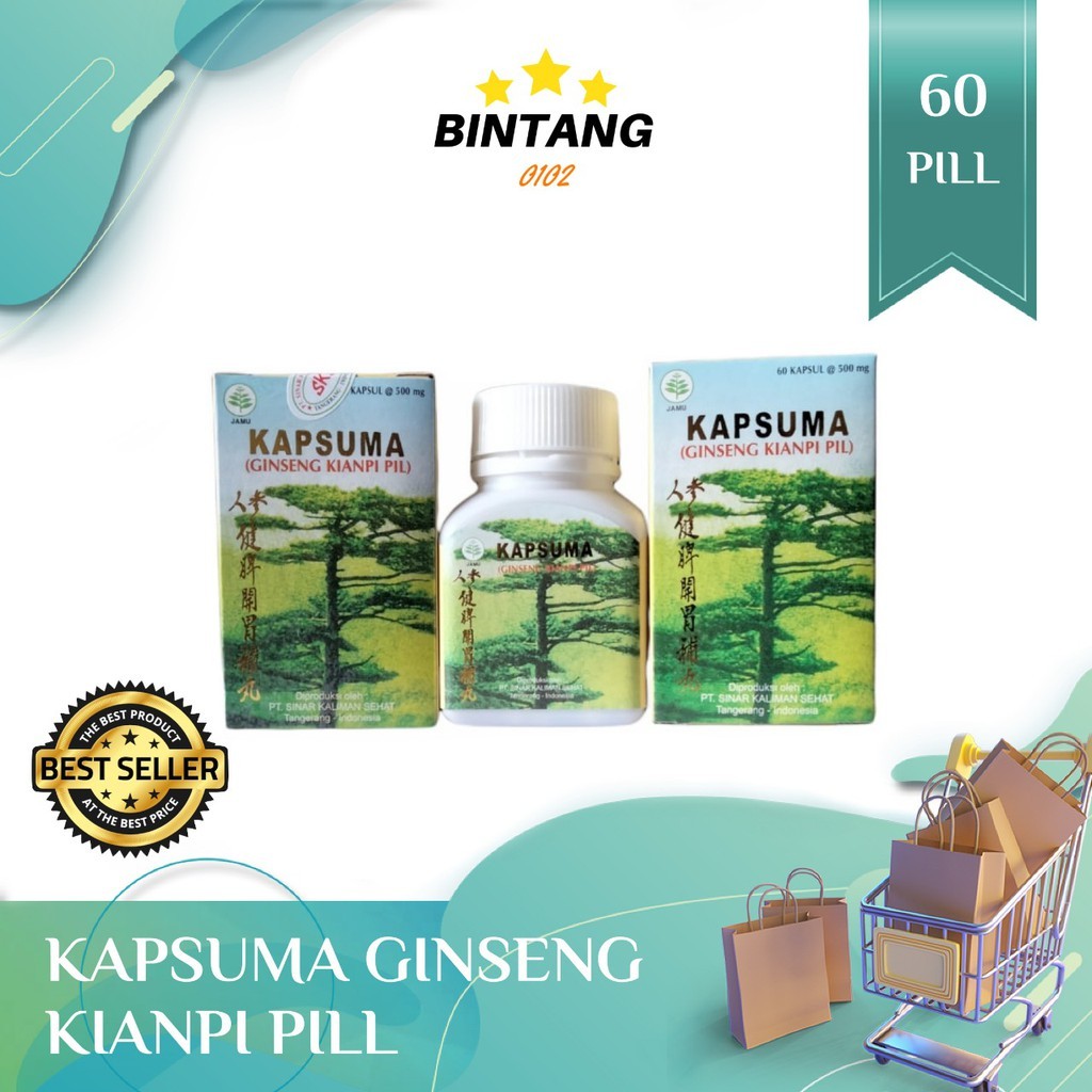BEST SELERRRIsi 60 Kapsul Kapsuma ginseng pill By*PtDaunTeratai