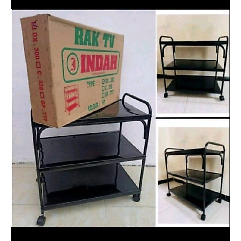 Rak dorong.rak tv dx 300 /rak salon/rak tv besi/rak mejikom