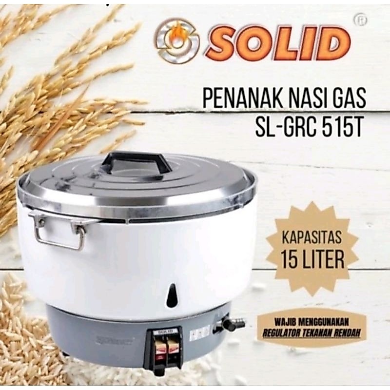rice cooker gas solid 15 liter