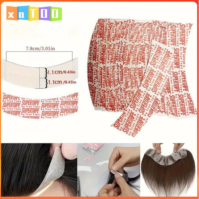 Strip Perekat Rambut Waterproof Super Tape Isi 36pcs Khusus Lace Wig dan Rambut Palsu