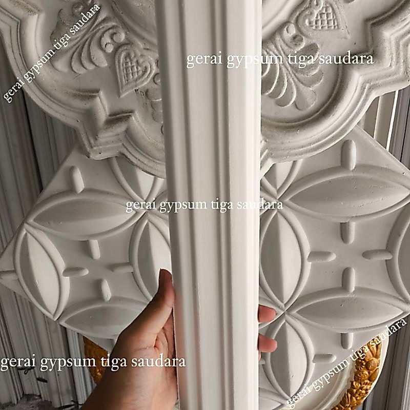 Lis kotak - Lis wall moulding gypsum 7cm kotak - Lis bingkai pintu dan jendela 7cm