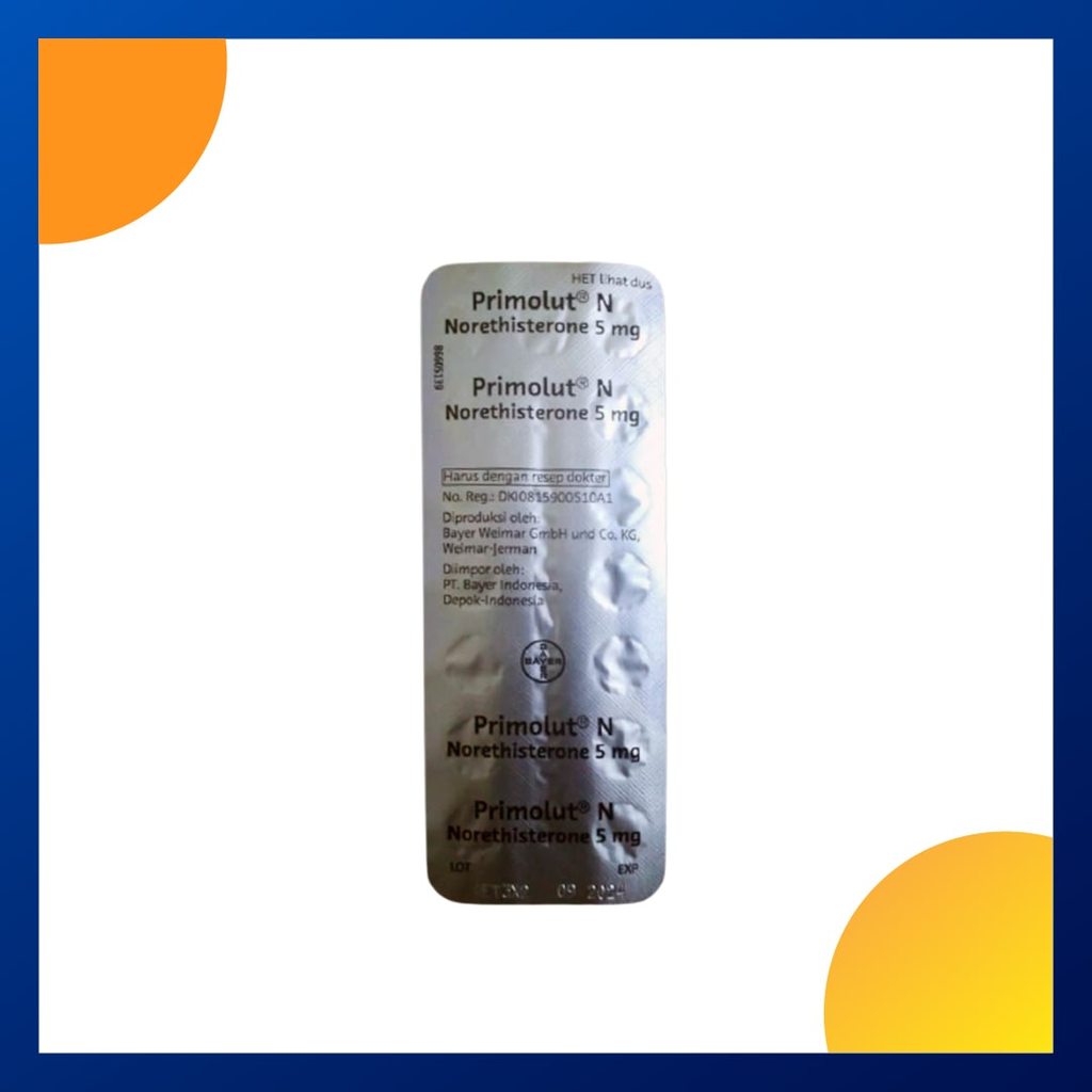 PRIMOLUT N 5 MG 1 STRIP @ 15 TABLET