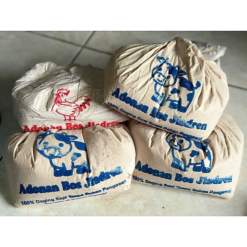 Adonan Bakso/ JladrenPentol 1kg Full Ayam/ Full Sapi/Kasaran Halal Murah EnaK(GOSEN)