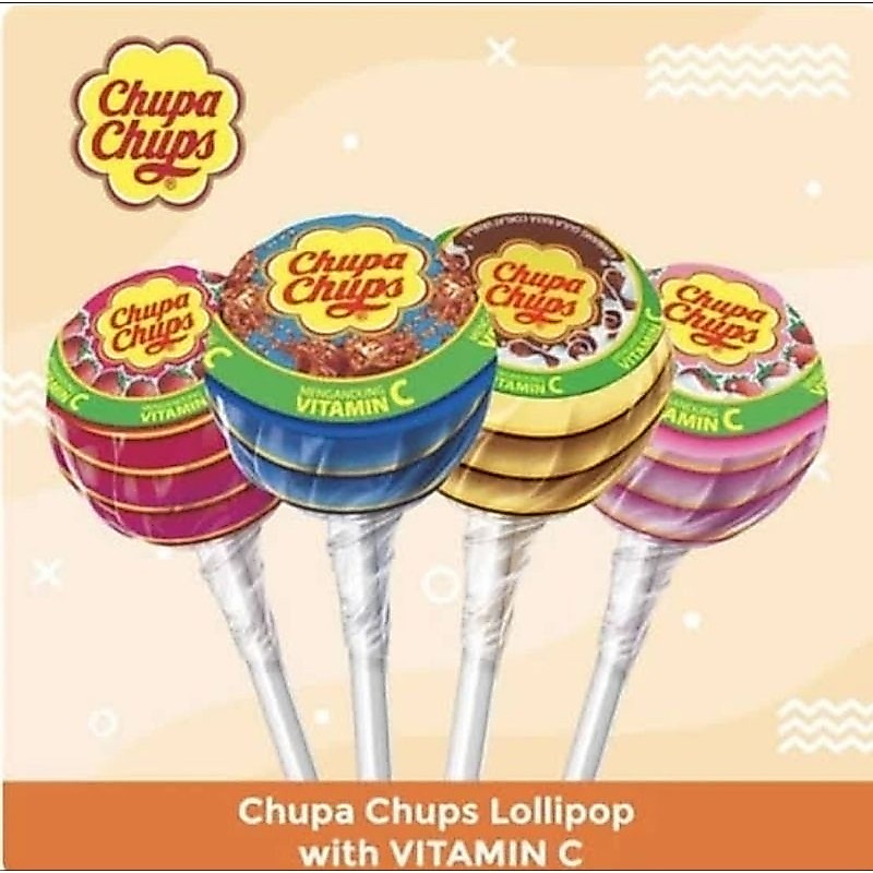 Permen Lolipop Chupa Chups Rasa Random, manis dan enak