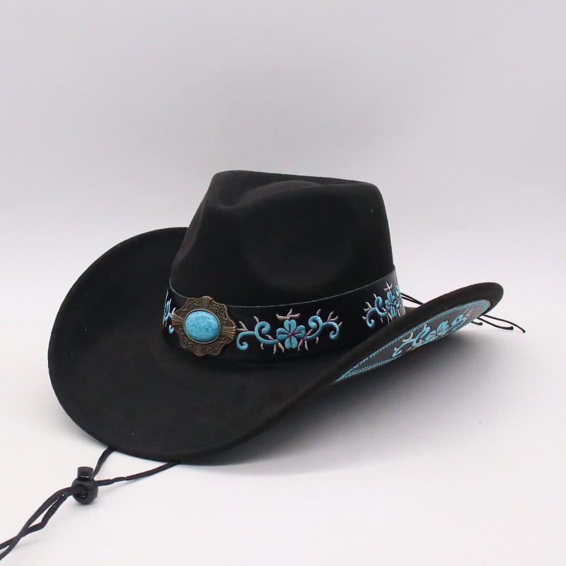 BH-15 topi koboi cowboy tibet meksiko mexico y2k style hat gurun musim panas datran tinggi etnik tib