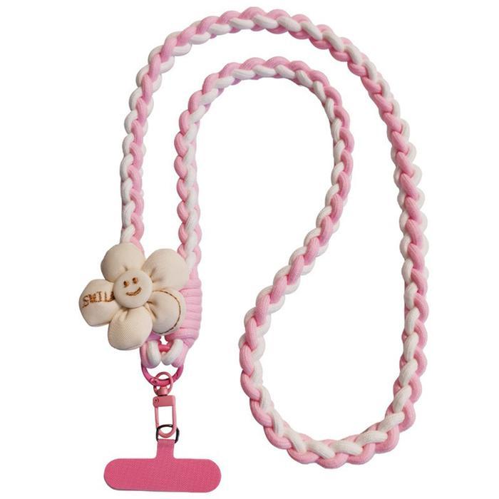 Tali HP Lanyard Kepang Cross-body Motif Flower Gantungan Handphone Univers*l SM356- SM363 - SM357