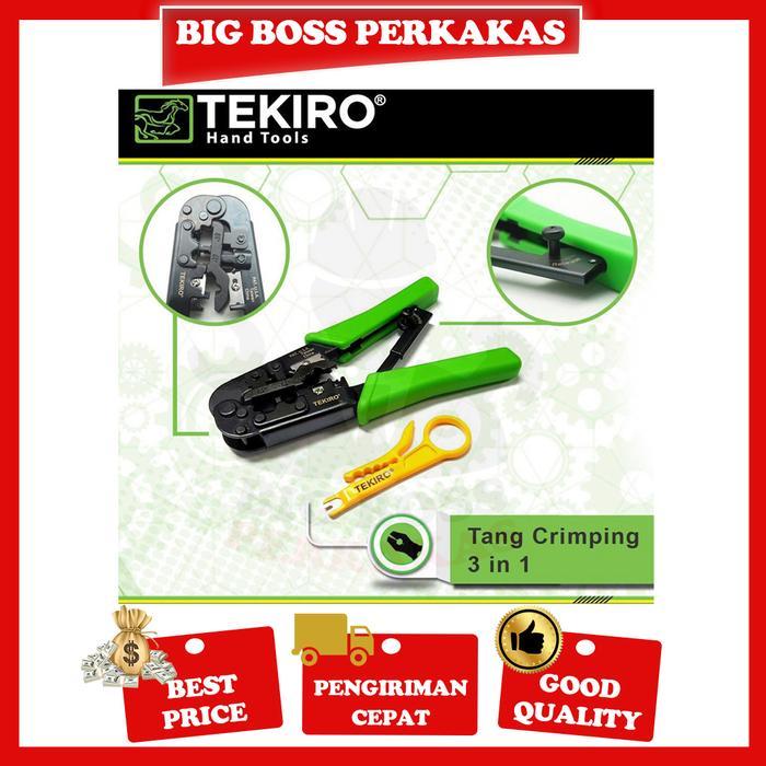 TEKIRO TANG CRIMPING / TANG KRIMPING RJ45 & RJ 11 3 IN 1