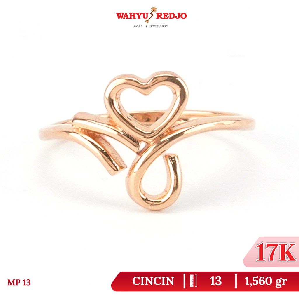 Cincin Emas 17K Rosegold Wahyu Redjo CC-17K-31739044-PMR