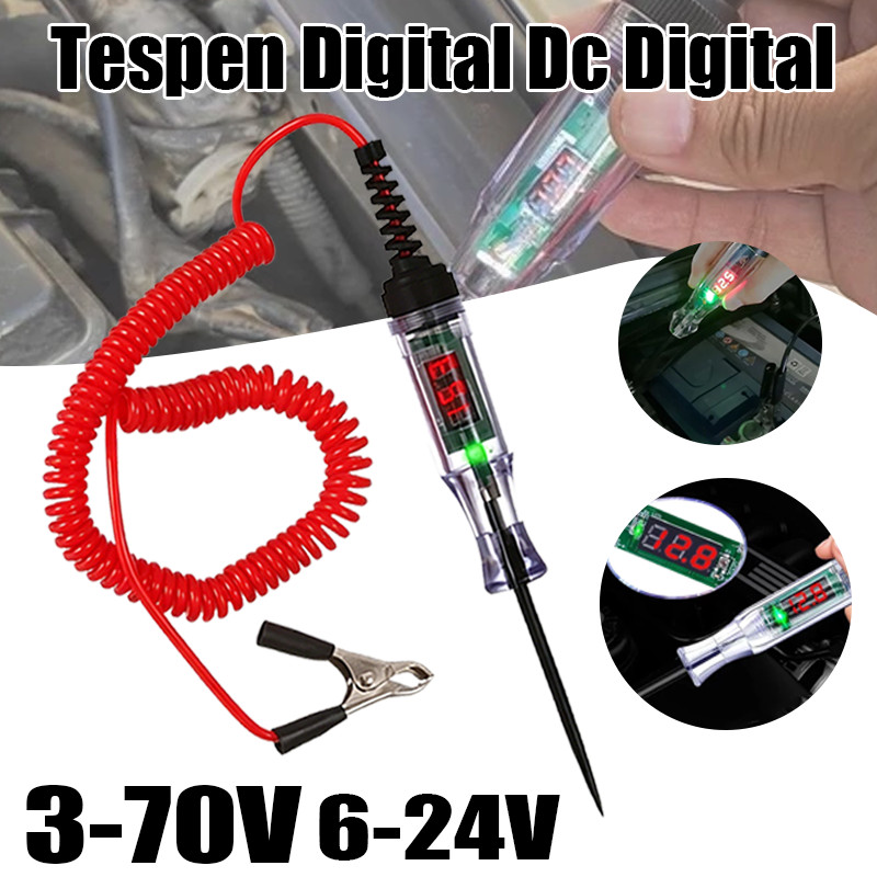 3-70V Tespen Digital DC Multifungsi Tespen Listrik Mobil Motor Tespen Digital Dc Digital COD