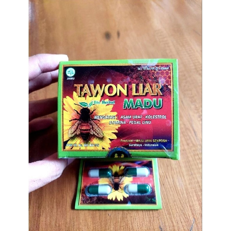 [ MEGA SALE ] Kapsul Tawon Liar Madu Original