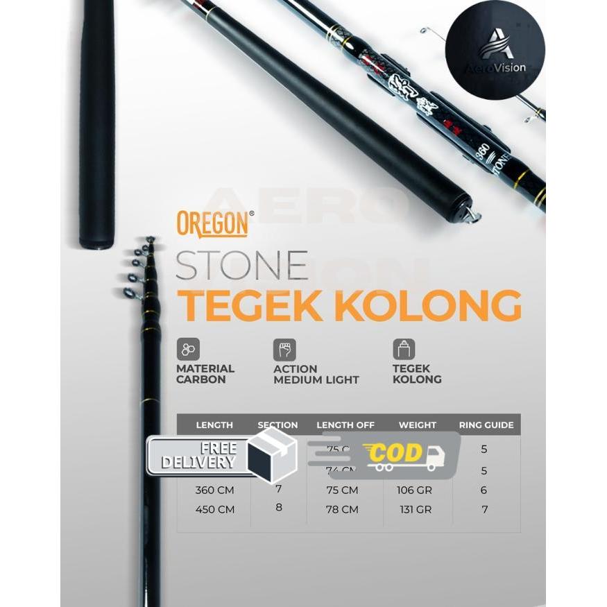 Joran Tegek Kolong Oregon Stone - 270