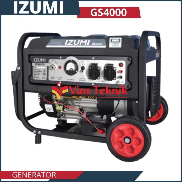 Mesin Genset Listrik 2800 Watt Genset Bensin Generator GS4000 IZUMI GS 4000