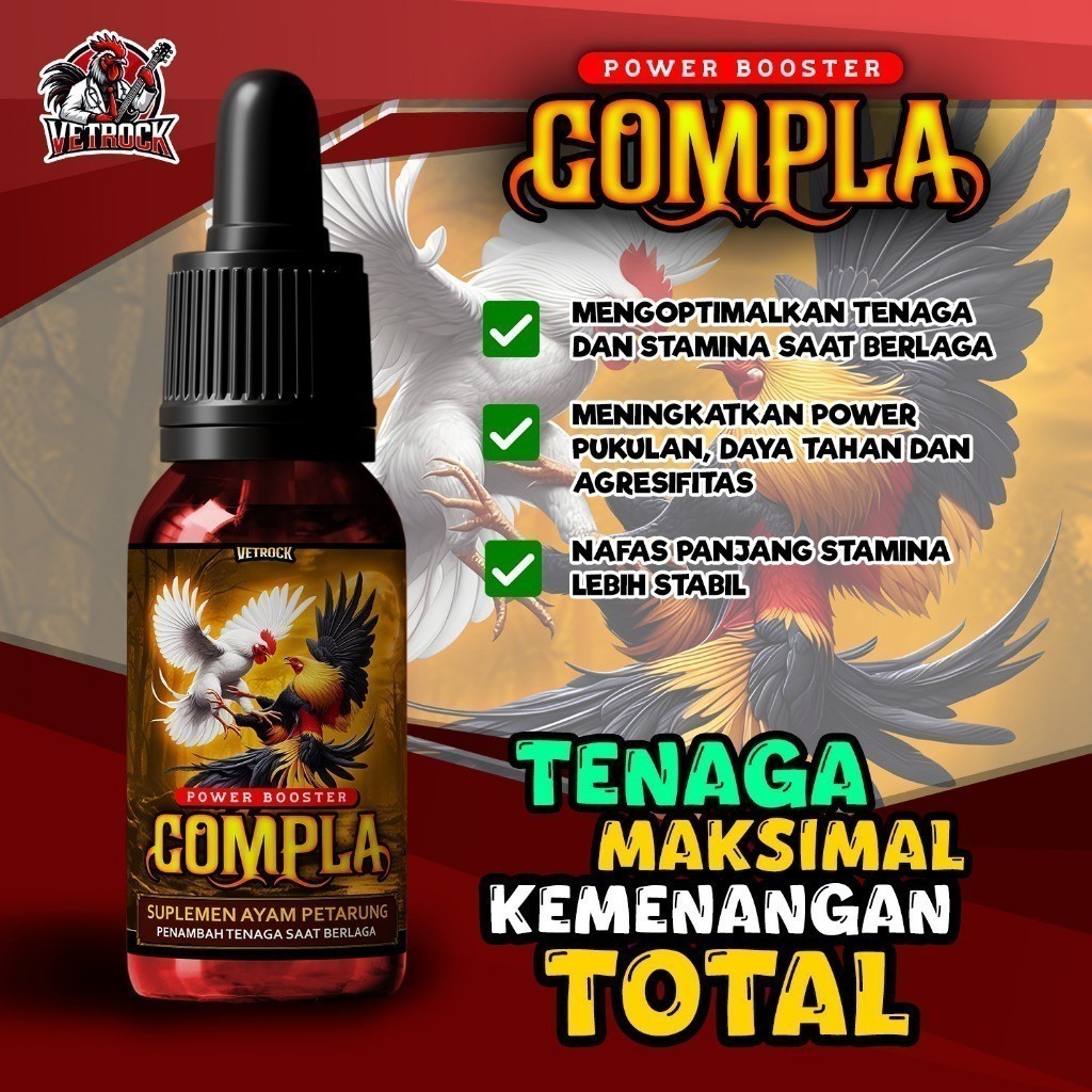 Doping Ayam COMPLA  SUPLEMENT HARIAN AYAM BOOSTER AYAM  COMPLA Power Booster  TERLARIS