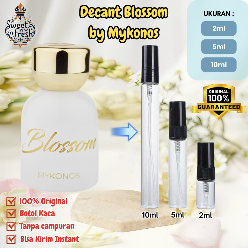 Decant Parfum Mykonos Blossom EDP Parfum Unisex Tahan Lama 100% Original